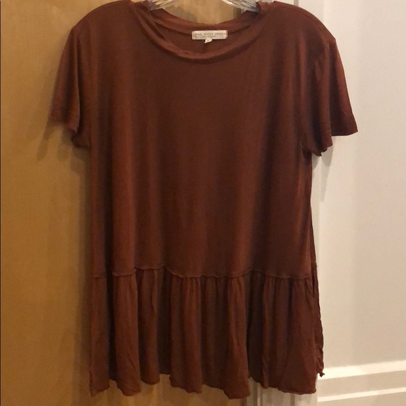 Truly Madly Deeply Tops - Flowy Blouse - Burnt Orange